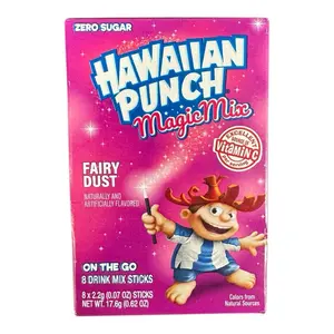 Hawaiian Punch Magic Mix Fairy Dust On The Go Drink Mix Stick- 1 Box