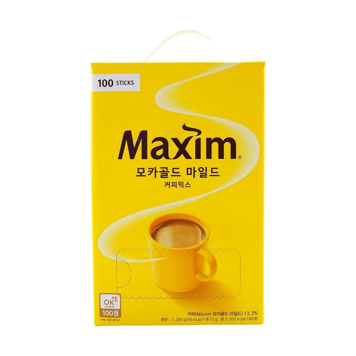 MAXIM TOP Korean Golden Mocha Coffee - Instant Coffee 100 Packs 1200g | Goblin & Hospital Playlist Favorite