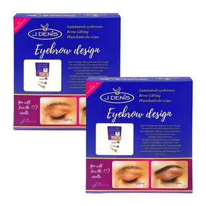 2 Boxes - J. Denis Eyebrow Design Kit - Eyebrow Makeup Kit - Natural - 4 Brushes - 30 Applications Each