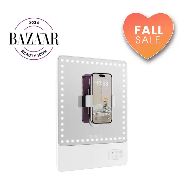 RIKI SKINNY Makeup Mirror with Lights Bluetooth and Magnifying Mirror