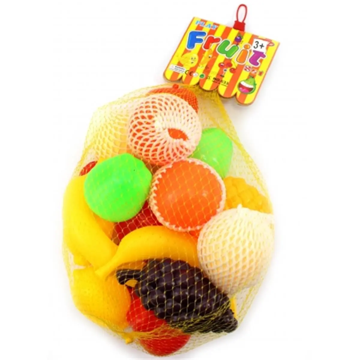 212 MAIN Small Animal Play Kitchen Set - 48-Piece Pretend Play Plastic Fruit & Mesh Net Toy, Ideal for Entertaining Kids (Formerly AZ Trading & Import)