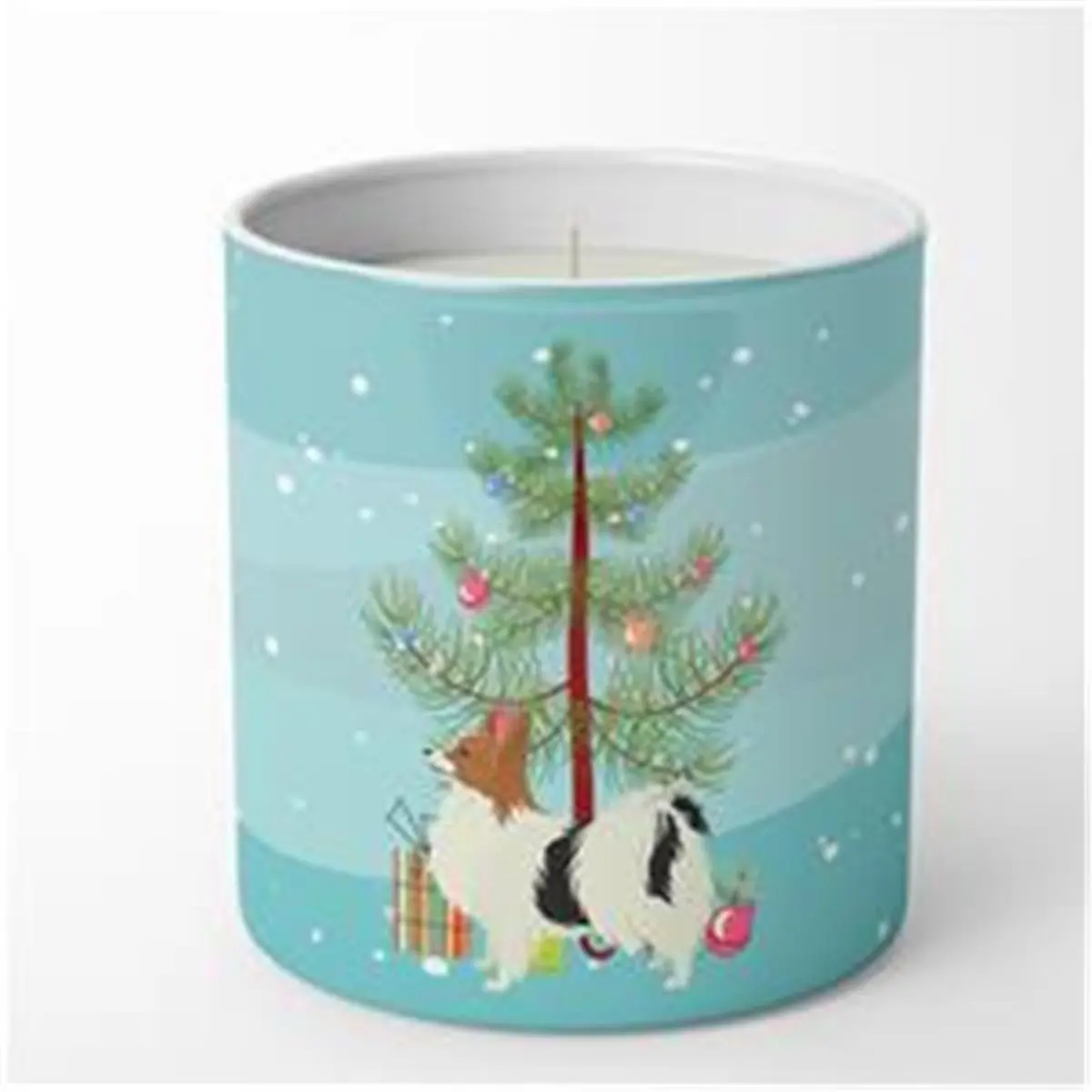 212 MAIN Papillon Decorative Christmas Tree Soy Wax Candle - 10 oz, 3.75x3.25 in, Hand-Poured, Unisex, Cotton Wick, Fragrance Scented Aroma, ~70h Burn Time, Home Decor Supply
