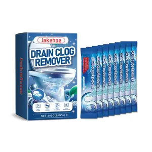 Drain Cleaner Powder for Bathroom & Kitchen Sinks, Effective Clog Removal Solution, Easy-To-Use Drain Maintenance Kit