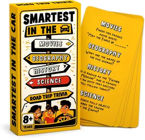 Road Trip Trivia - Road Trip Games for Kids Travel Essentials Car Activities Must Haves for Ages 8+