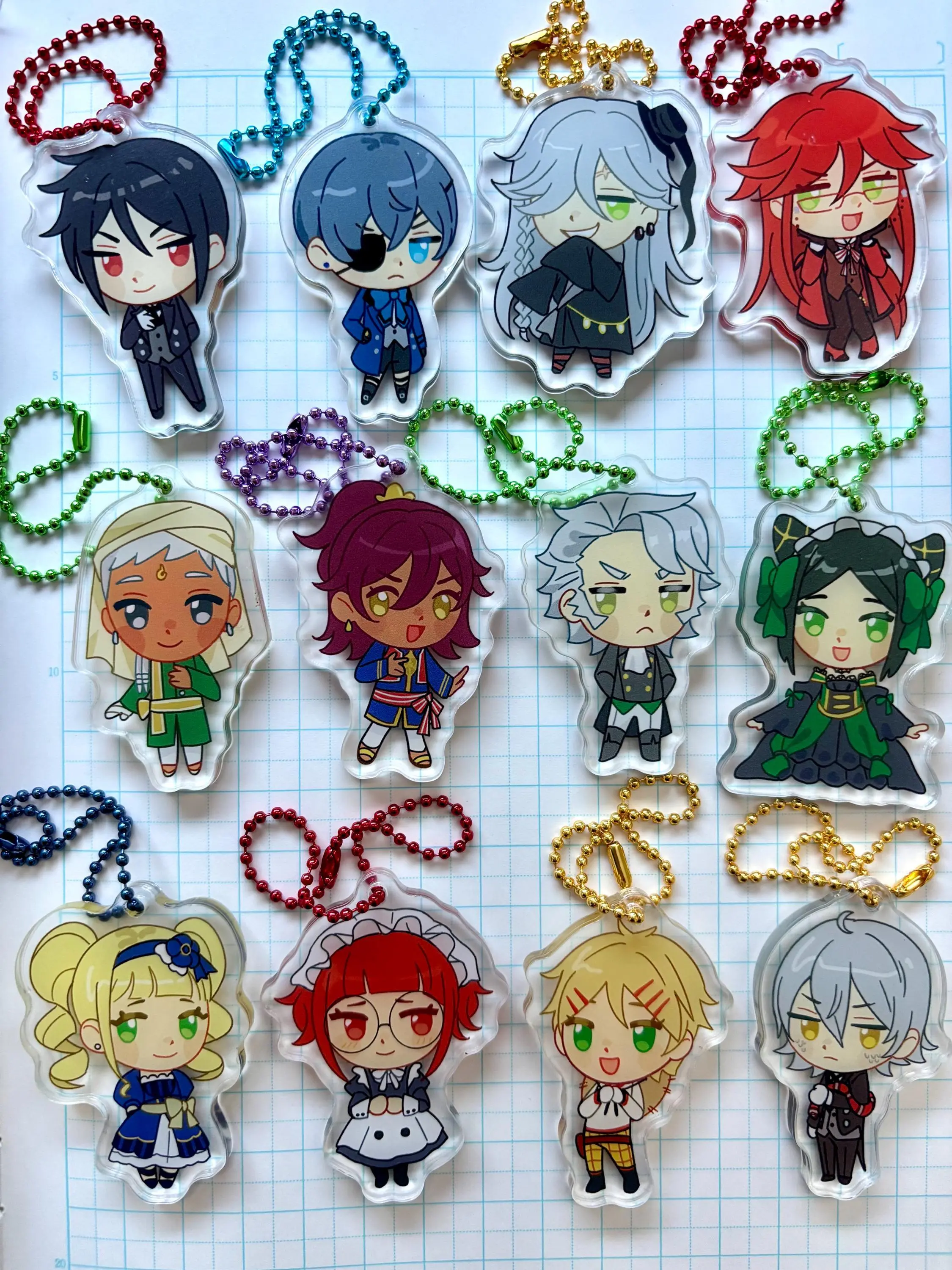 BLACK BUTLERKUROSHITSUJI Chibi Acrylic Keychains