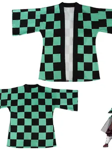 Cos Tanjiro Kamado Jacket, Stylish Aesthetic Anime-Inspired Outerwear, Perfect for Fans, High-Quality Design, Ideal for Daily Wear
