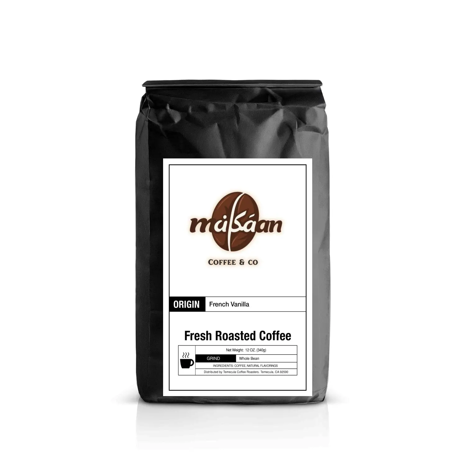 French Vanilla Flavored Coffee | Creamy Sweet Medium Roast | Fresh Roasted Whole Bean & Ground