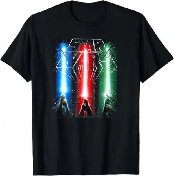 Epic Saber Tee – Classic Lights and Force-Inspired Graphic