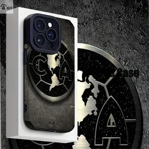 Club America Logo Design Pattern Design for Iphone17 16 15 14 13 12 11 Pro Max Plus Air Exclusive Faux Leather Phone Case, Stain-Resistant, Stylish, Trendy Protective Protection Shockproof Cellphone