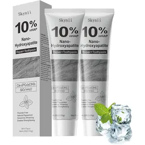 Skynii Hydroxyapatite Toothpaste, 10% Nano Hydroxyapatite Toothpaste, Natural and Fluoride-Free, Gentle on Sensitive Teeth and Strengthens Enamel, Freshens Breath (2)