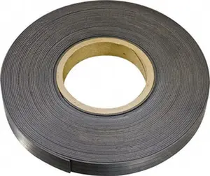 Mag-Mate Flexible Magnetic Strip, 600in L x 1in W x 1/8in T, 14 Lb Max Pull Force, 8 Linear Ft/Lb Magnetic Hold, Plain Back, Dark Brown MRN120X0100X050, for Office Stationery Fastening, Flexible Strip