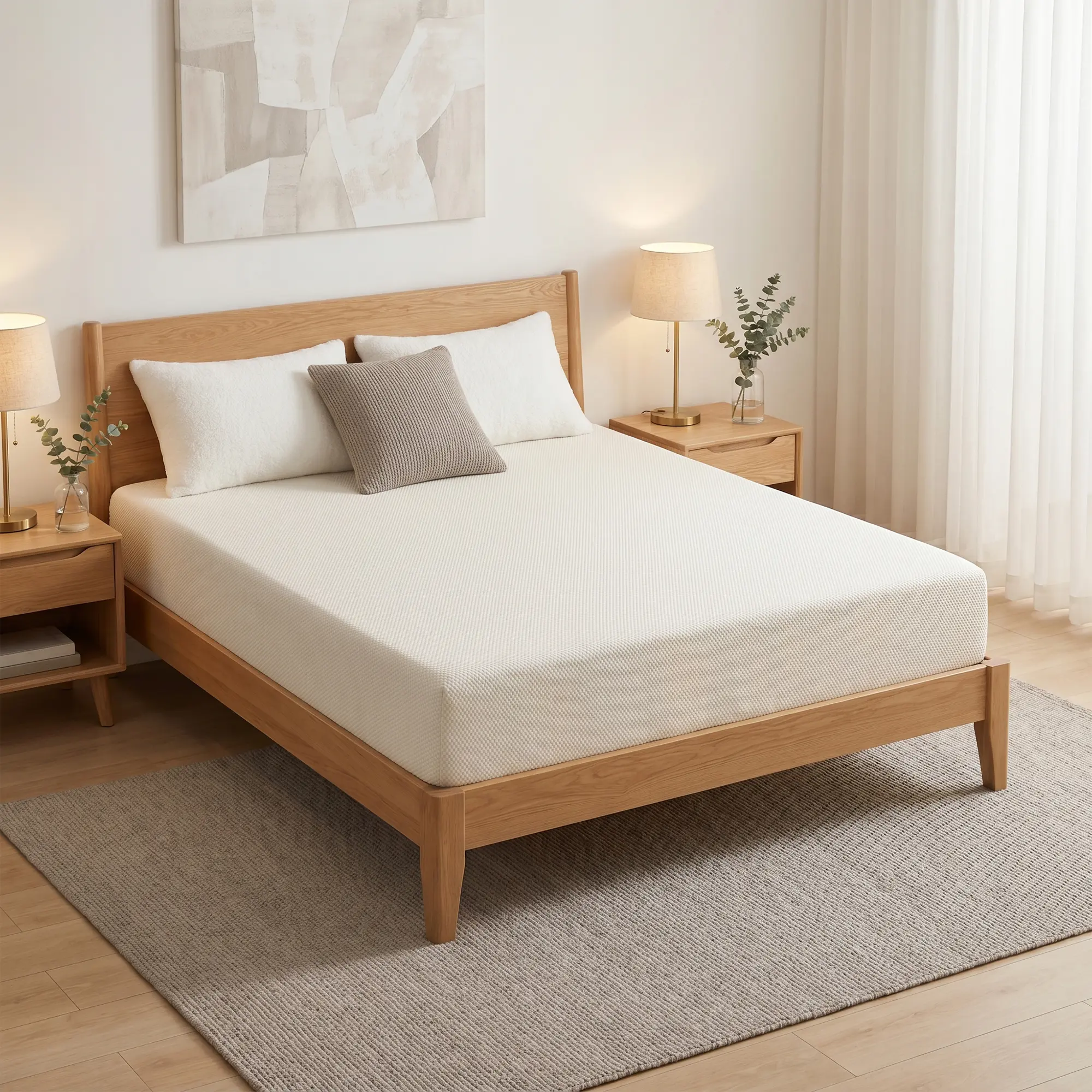 Charcoal Hybrid Ergonomic Eco-Friendly Memory Foam Mattress - Anti-Mite, Anti-Allergic, Humid Area-Suitable for Peace of Mind