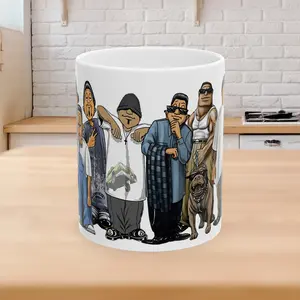 Lil homies, Homies Mugs, 90s style Chicano mugs, cholo, Chicana cups, chola style, vato, lowrider, street, custom mugs, 90s style gifts Classic Drinkware Retro Stylish Ceramic Drink