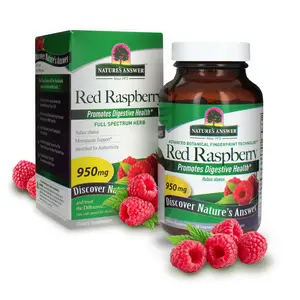 Nature's Answer Red Raspberry Leaf 90 Capsules | Dietary Supplement | Promotes Digestive Health | Non-GMO, Vegan & Kosher Certified | Vegetarian Capsules | Single Count