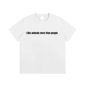 I like animals more than people Essential Cotton T-Shirt
