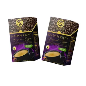 Madam Kilay Original Coffee 10 Sachets 2 Pack with Collagen & Plant Based Extracts Energizing Blend for Daily Enjoyment