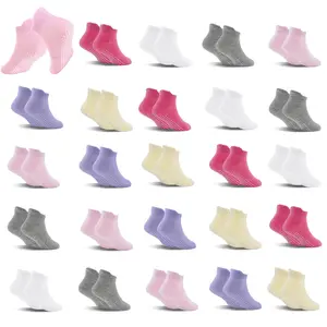 TPHON Girls Toddler Socks,  Non Slip Kid  with Grips Child Anti Skid Sticky Gripper Socks 1-7 Years Old