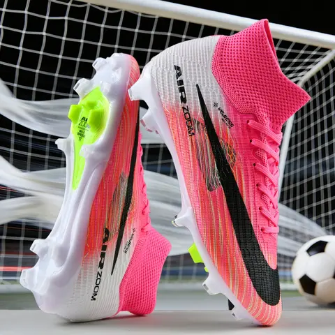 New Trend Men's Professional Football Boots, Soccer Cleats, Sports Football Shoes for Outdoor Activities, Long Studs / Short Studs, Comfortable Fabric, Anti-Twist