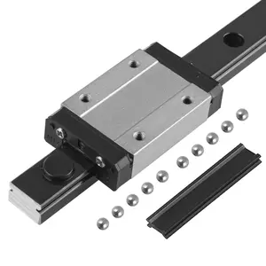 MGN12  Linear Rail Guide Miniature Linear Slide Guide Rail with MGN12H Bearing Block for DIY 3D Printing (Black)