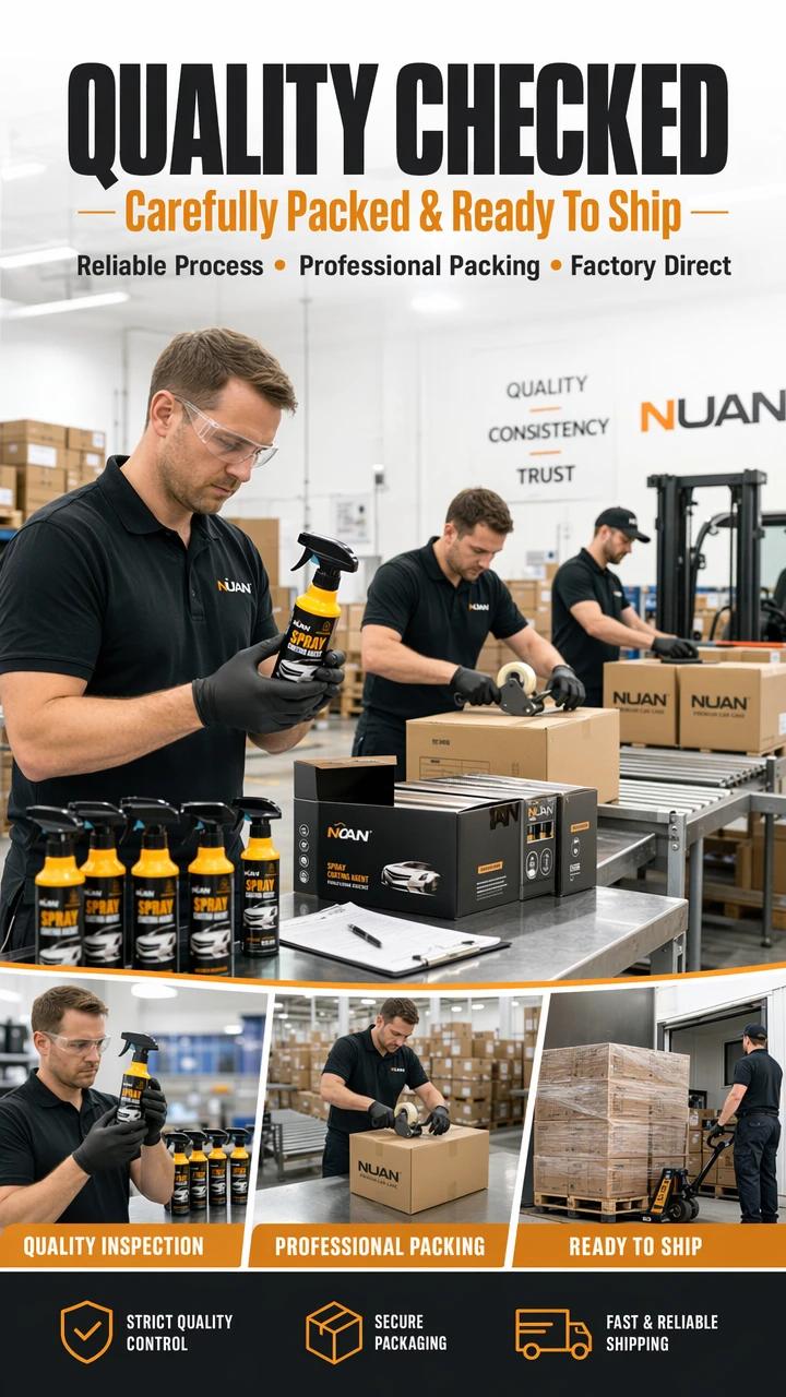 NUAN Car Ceramic Coating Spray – Paint Protection, Car Detailing, Easy Application, Long-Lasting Hydrophobic Formula, Gloss & Shine Booster NUAN Car Ceramic Coating Spray – Paint Protection, Car Detailing, Easy Application, Long-Lasting Hydrophobic Formula, Gloss & Shine Booster