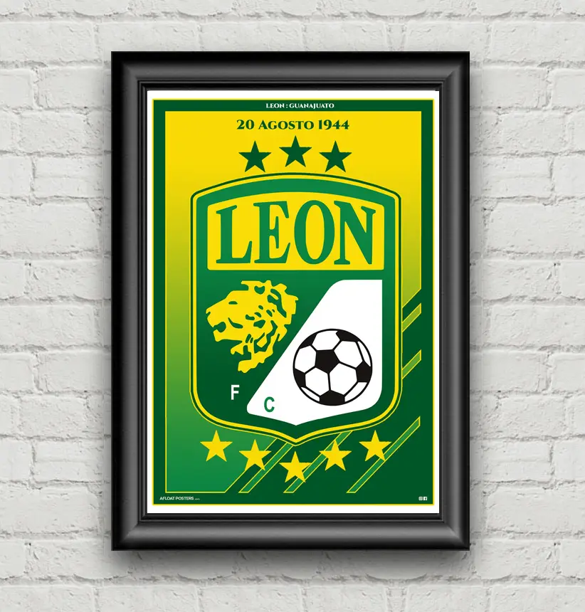 (Mexico) León FC - Poster Wall Art for home or office