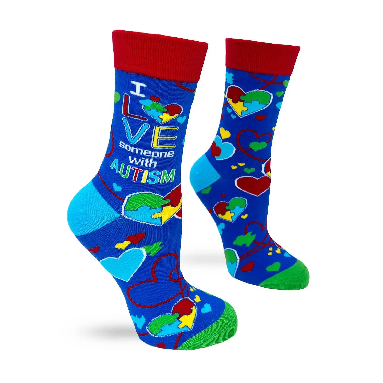 I Love Someone With Autism Women's Crew Socks