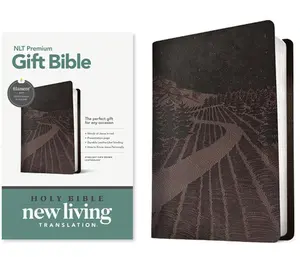 Premium Gift Bible Nlt, Filament Enabled (Leatherlike, Starlight Path Brown, Red Letter) -- Tyndale, Leather / Fine Binding