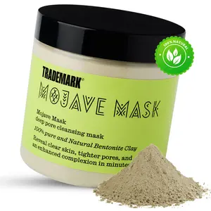 Trademark Mojave Mask with Facial Spa Kit 100% Bentonite Clay Mask Pore Refining Prevents Acne Natural Oil Absorber Skincare