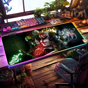 Game Castle Crashers Mouse Pad Mousepad HD Printing Computer Gamers Locking Edge Non-slip RGB Mouse Pad XXL90x40cm Keyboard PC Desk Pad