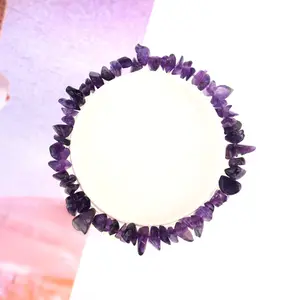 Amethyst Crystal Bracelet - Chip