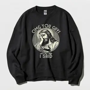 Women's Sweatshirt Casual Print Long Sleeve Round Neck Pullover for Daily Wear, Ladies Clothing Fall & Winter Fashion Unisex Sweatshirts