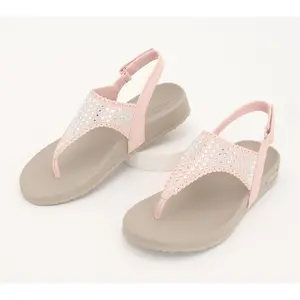 Skechers Arch Fit Meditation Vegan Embellished Sandals - Pixie