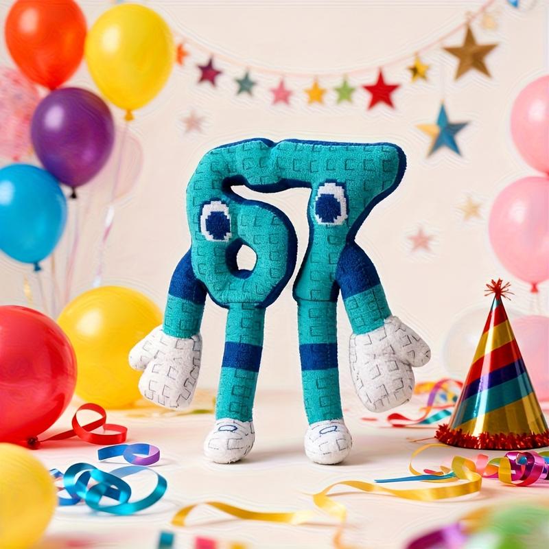 Steal a Brainrot 67 Plush, Italian Brainrot Meme Toy, Cute Funny Emotional Support Plushie, 67 Meme Collectible Gift for Fans & Kids