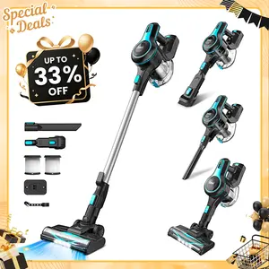 Cordless Stick Vacuum Cleaner 30Kpa 40 Mins Runtime Lightweight Stick Vacuum,Self-Standing Rechargeable Vacuum Cleaners for Pet Hair,Carpet,Hardwood Floor N520 Blue pet lovers DealsForYouDays