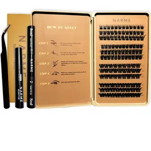 Narme Lashes Soft Natural & Glam Styles Reusable DIY Lash Clusters NL22