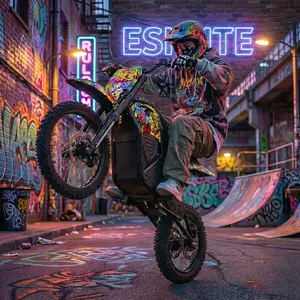 ESKUTE Electric Bike 3500W Power 48V 23Ah Battery 14''/12'' Wheels For Teens and Adult FREE HELMET