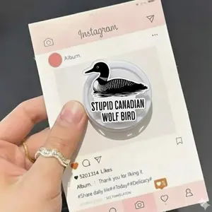 Stupid Canadian Wolf Bird Phone Grip, Hollander & Rosanov Magsafe Heated Rivalry Grip, Team Hollanov, Kindle Holder