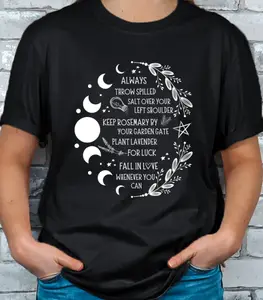 Practical Magic Salt Rosemary Lavender Love T-shirt Casual Womenswear Shortsleeve Graphic Tee