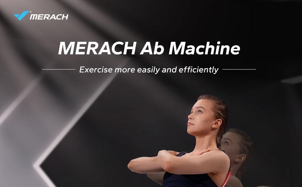 MERACH Multi-Functional Adjustable Ab Machine Workout Bench Sit Up Machine Push Up Exercise Chair for Home Gym SpringStatements