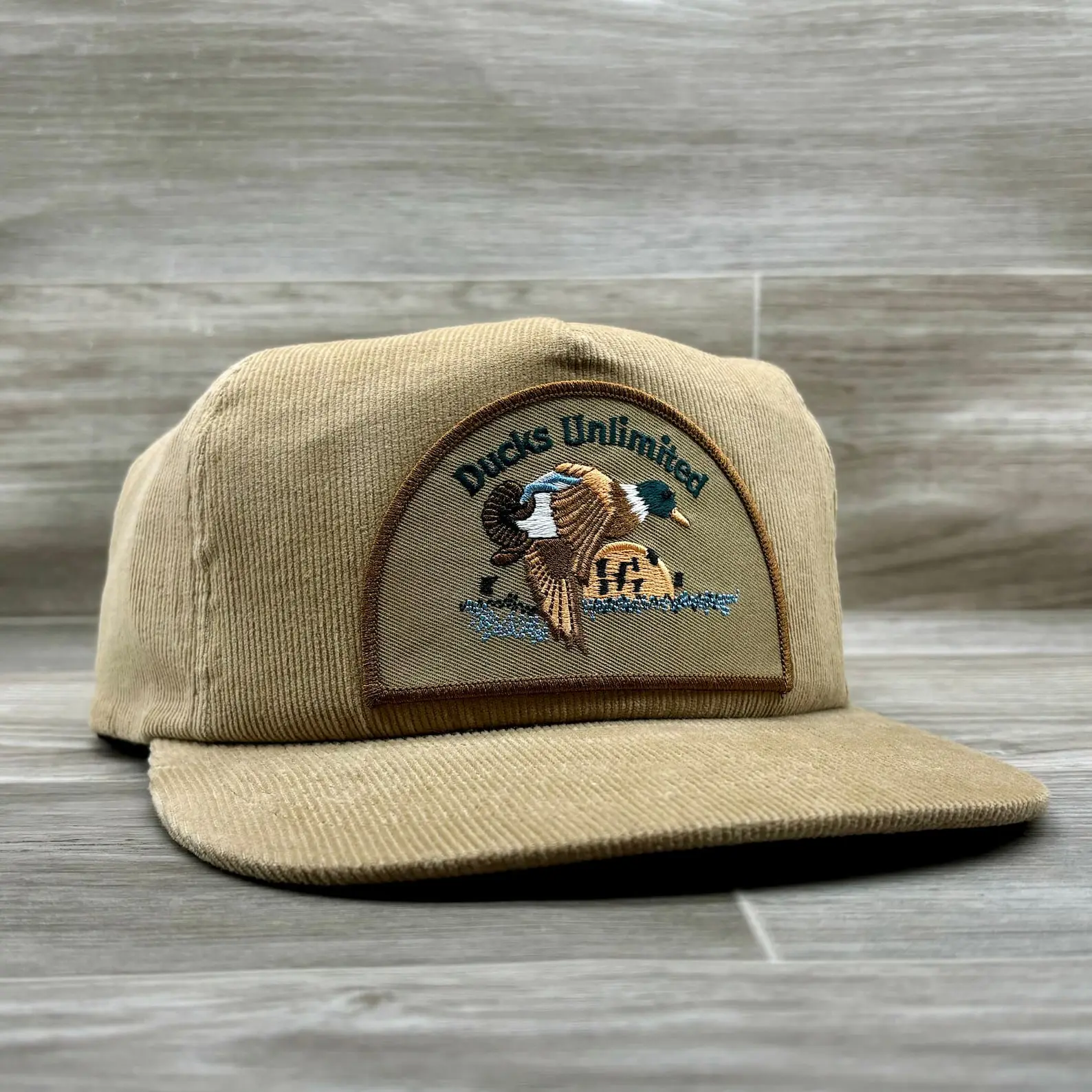 Duck Unlimited Sand Corduroy Hat - Snapback Cap - Trendy Style