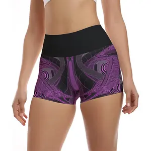 Alligator Gigers Never Heal Women's Ultra-Short Yoga Shorts