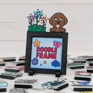 Doodle Frame | Build A Frame | Photo Magnet | Custom Photo Magnets | Personalized Custom Gift | Fridge Magnets | Home Decor