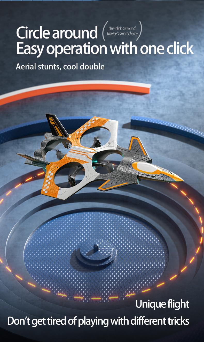 tongli Kids Aerial Photography Drone Foam Airplane Electric Stunt RC Aircraft 4-Axis Quadcopter with Flip Stunts EPP Soft Foam Easy to Control for Beginners Crash-Resistant Durable RC Drone Toy for Ages 8-14 Ideal Gift for Christmas Halloween Thanksgiving