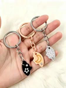New Magnetic Keychain Set for Best Friends, Trendy Puzzle Keychains, Cute Bag Accessories, Perfect  Gift for her