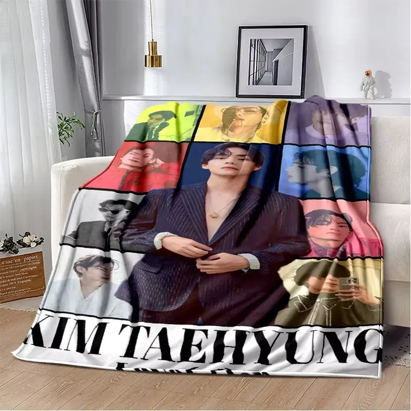 テヒョン　ブランケット blanket kim taehyung of bts - TikTok Shop