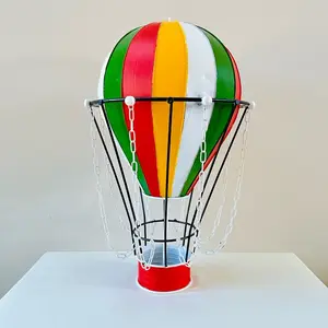 Large Metal Wall Art Decoration Hot Air Balloon Ceiling Hanging for Bars, Cafes, and Restaurants - Ornaments, Hangable