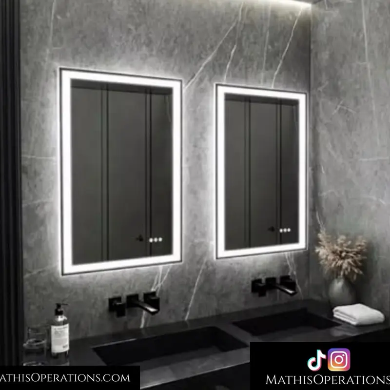 24x32 in LED Bathroom Vanity Mirror, Anti-Fog, Backlit-Front Lit, Brand New (2 Available)