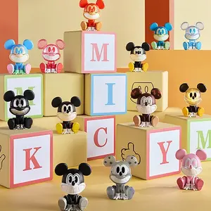 Miniso Disney Mickey Laughing Gravity Icon Box Blind Box Stylish Luminous Desing Cute Collectible Figurine for Halloween Holiday Christmas Gift for Mickey Lovers Kids Fans