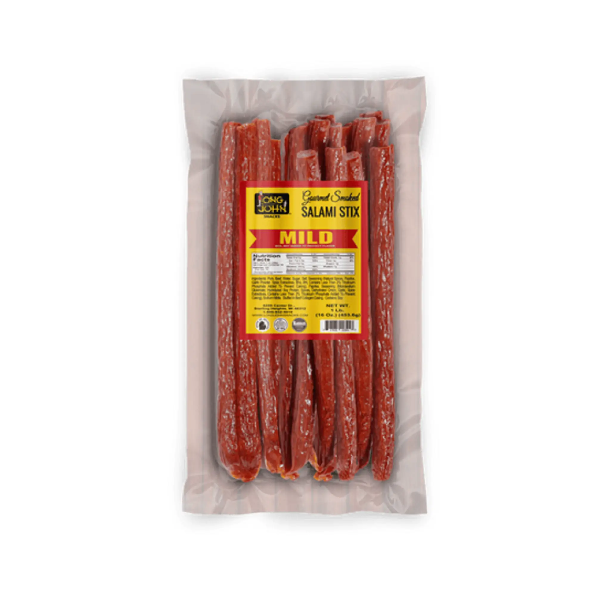 Long John Snacks 1 lb. Dried Salami Sticks Long John Snacks 1 lb. Dried Salami Sticks