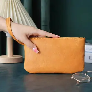 Unisex Leather Handbag, Elegant Long Crossbody Bag for Women & Men, Perfect for Shopping & Daily Use, Stylish Design for All Seasons